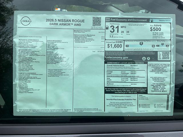 2026 Nissan Rogue Dark Armor