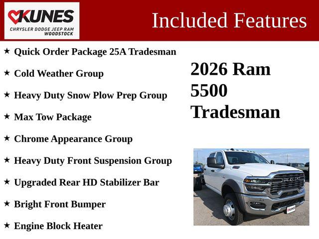 2026 RAM 5500 Chassis RAM 5500 TRADESMAN CHASSIS CREW CAB 4X4 84 CA