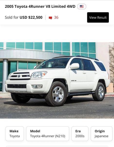2005 Toyota 4Runner SR5 Sport V8