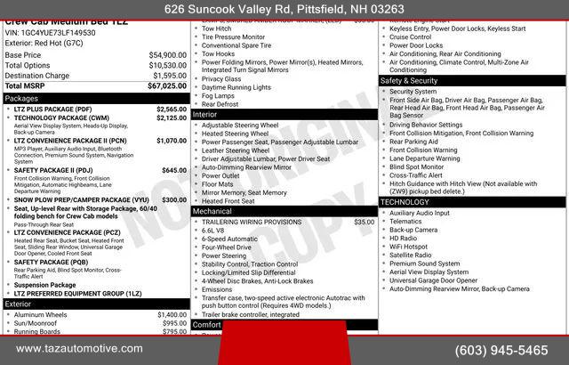 2020 Chevrolet Silverado 3500HD 4WD Crew Cab Standard Bed LTZ
