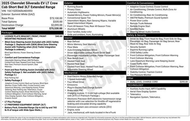2025 Chevrolet Silverado EV LT
