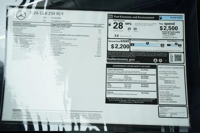 2026 Mercedes-Benz GLB GLB 250