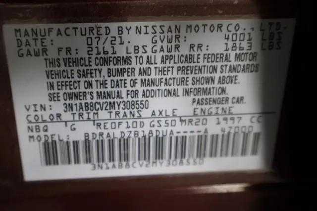 2021 Nissan Sentra SV Xtronic CVT