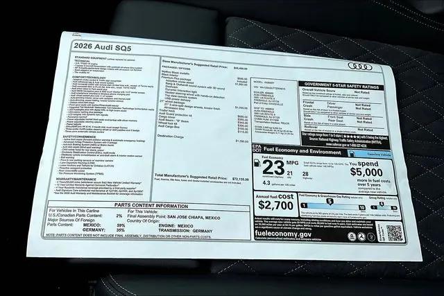 2026 Audi SQ5 Premium Plus TFSI quattro S tronic