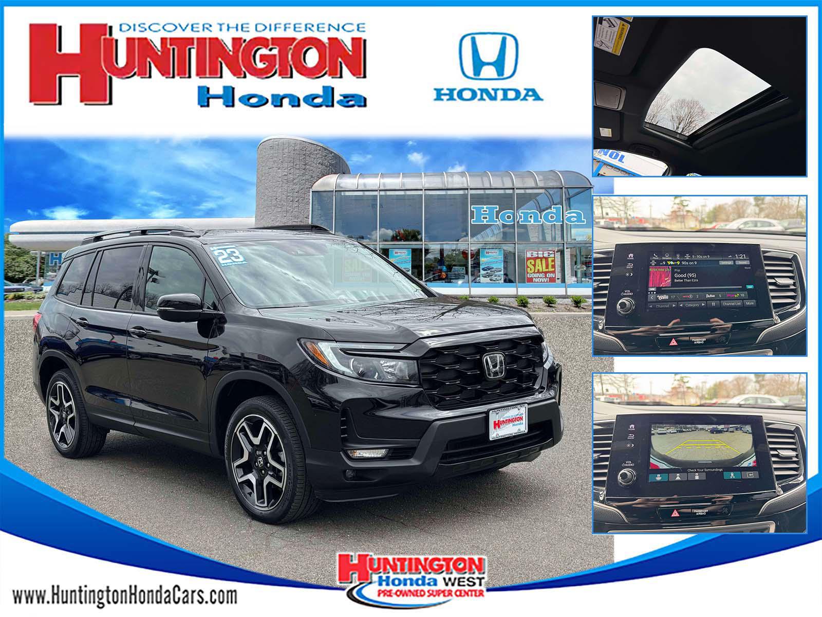 Crystal Black Pearl 2023 Honda Passport Elite AWD SUV / Crossover All-Wheel Drive Automatic