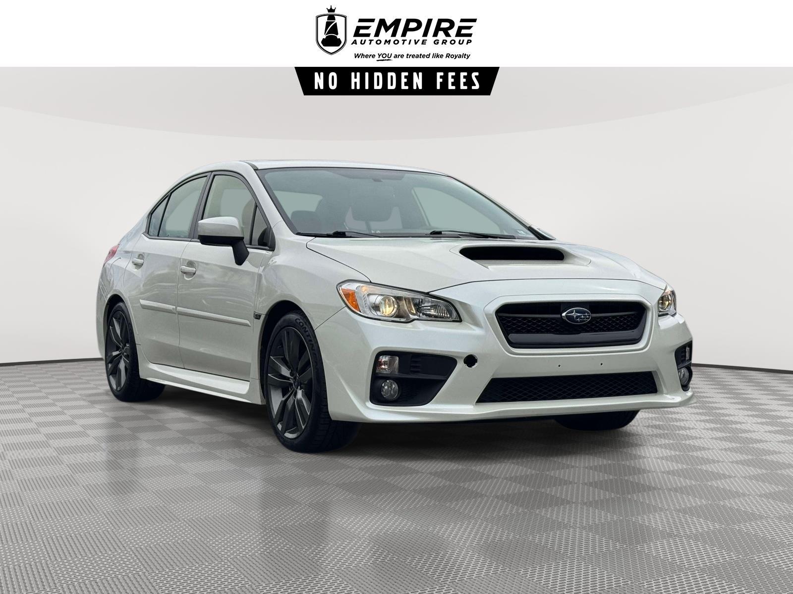 Crystal White Pearl 2017 Subaru WRX Premium Sedan All-Wheel Drive Manual