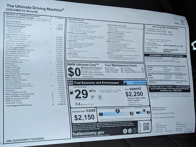 2026 BMW X3 30 xDrive