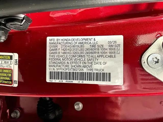 2026 Honda Ridgeline RTL