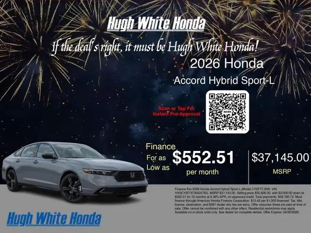 2026 Honda Accord Sedan Sport-L