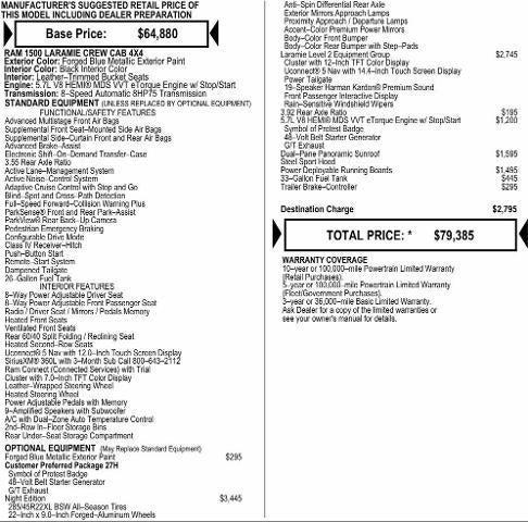 2026 RAM Ram 1500 RAM 1500 LARAMIE CREW CAB 4X4 57 BOX