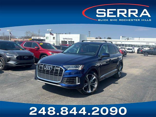 Navarra Blue Metallic 2024 Audi Q7 quattro Premium Plus 55 TFSI SUV / Crossover All-Wheel Drive Automatic