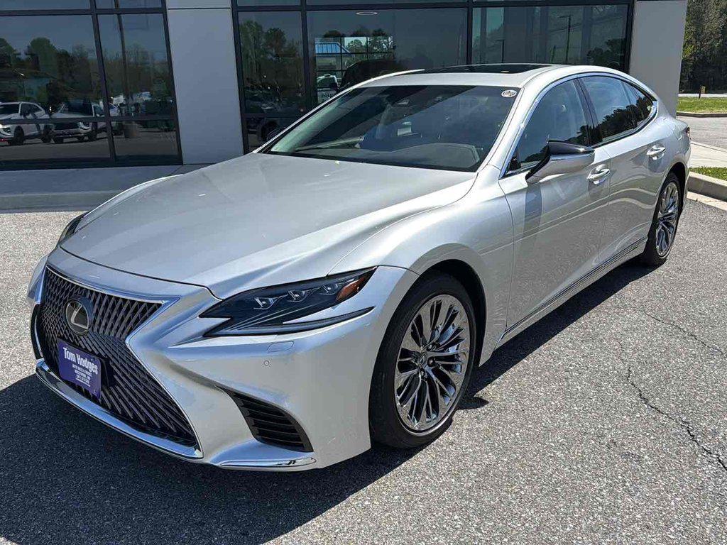 Gray (Liquid Platinum) 2020 Lexus LS 500 AWD Sedan All-Wheel Drive Automatic