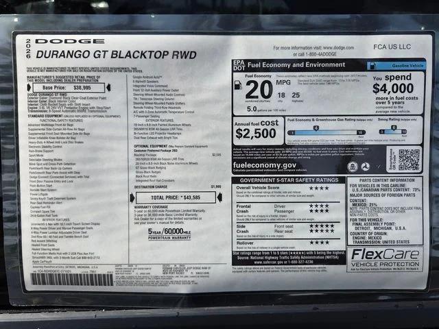 2026 Dodge Durango DURANGO GT RWD