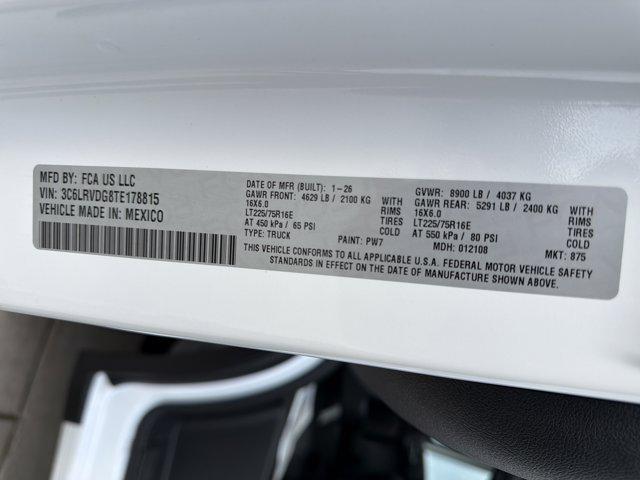 2026 Ram ProMaster 2500 Cargo Van Tradesman High Roof 159" WB w/Pass Seat