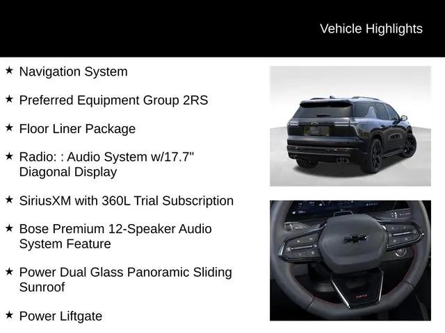 2026 Chevrolet Traverse AWD RS