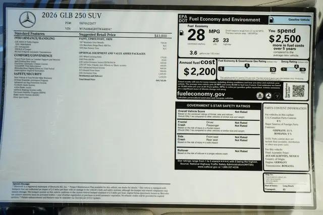 2026 Mercedes-Benz GLB GLB 250
