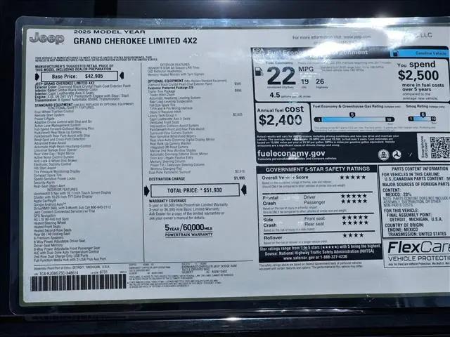 2025 Jeep Grand Cherokee Limited 4x2