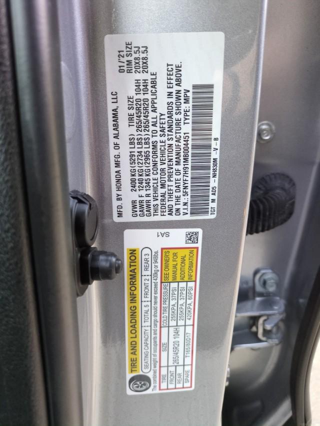 2021 Honda Passport 2WD Touring