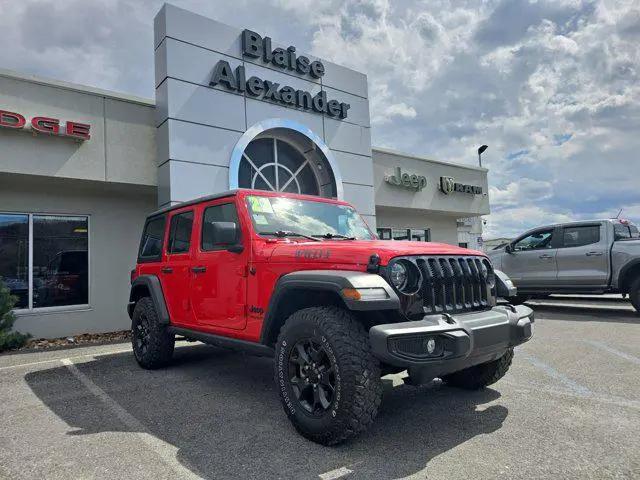 2022 Jeep Wrangler Unlimited Willys 4x4 for sale in Mansfield, PA