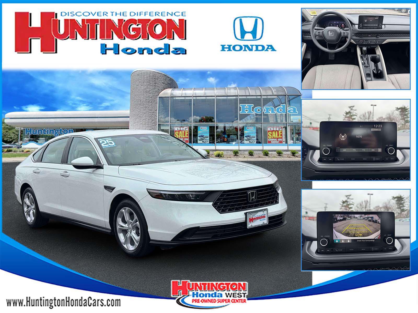 Platinum White Pearl 2025 Honda Accord LX FWD Sedan Front-Wheel Drive Automatic