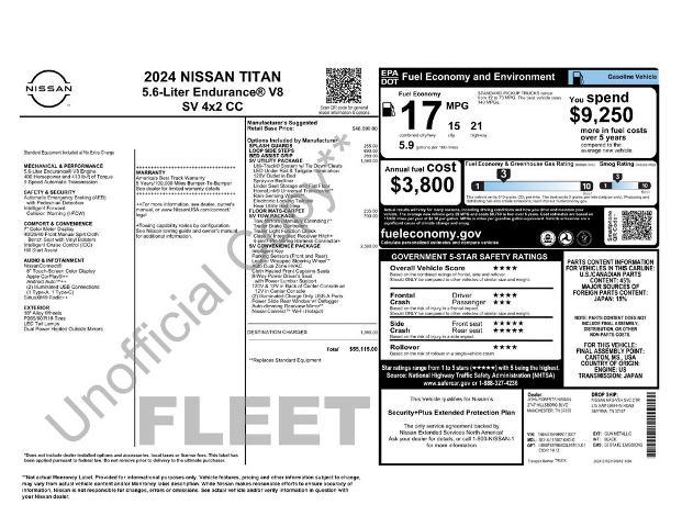 2024 Nissan Titan Crew Cab SV 4x2