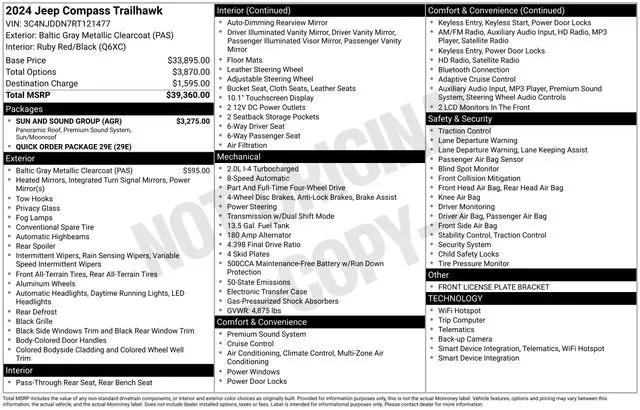 2024 Jeep Compass Trailhawk 4x4