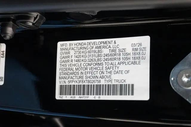 2026 Honda Ridgeline Black Edition