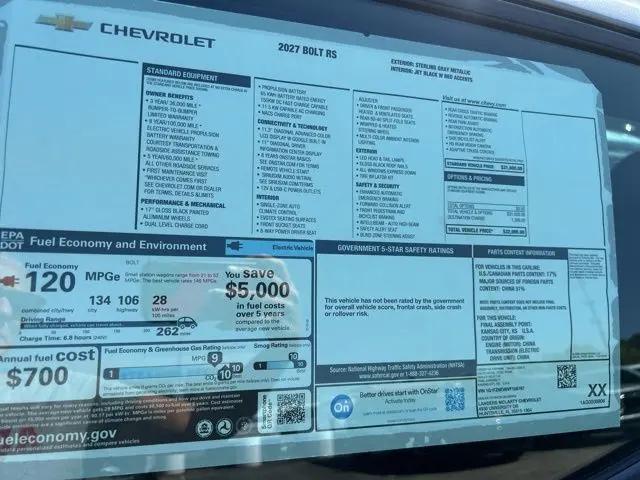 2027 Chevrolet Bolt RS FWD
