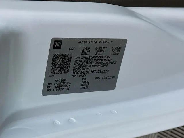 2026 Chevrolet Express Cargo Van 2500 Extended Wheelbase, WT, RWD
