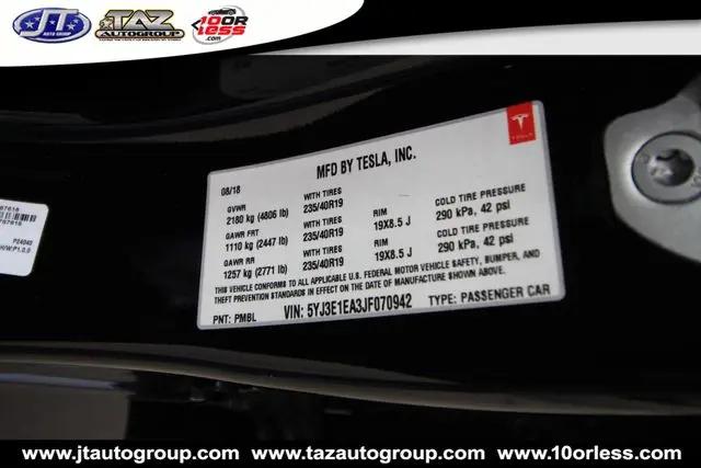 2018 Tesla Model 3 Long Range