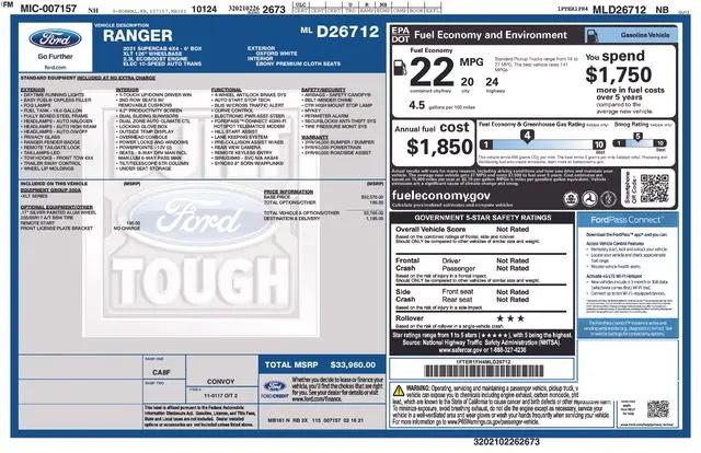 2021 Ford Ranger XLT