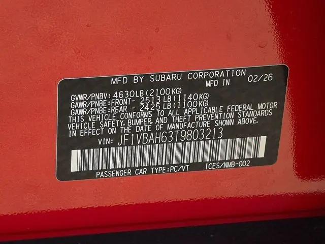 2026 Subaru WRX Premium