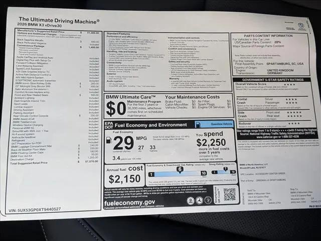 2026 BMW X3 30 xDrive