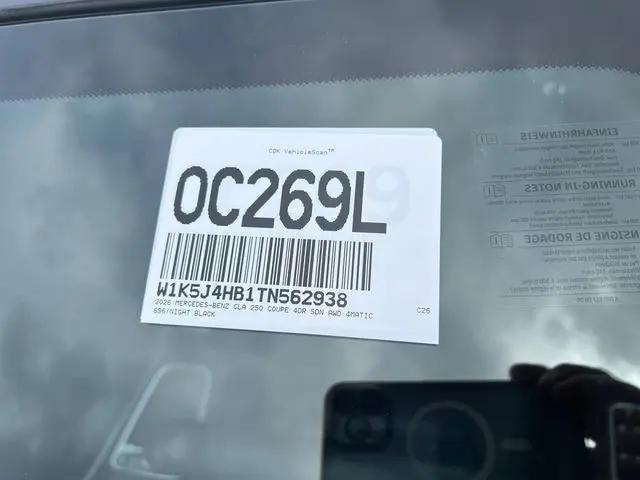 2026 Mercedes-Benz CLA 250 4MATIC