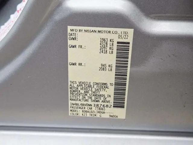 2022 Nissan Altima S FWD