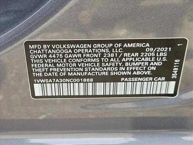 2022 Volkswagen Passat 2.0T SE