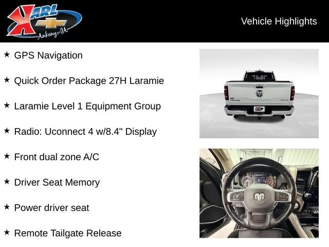 2020 Ram 1500 Laramie Crew Cab 4x4 5'7" Box