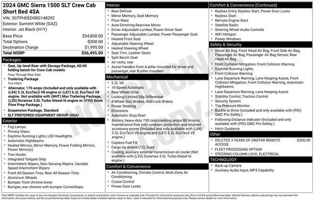 2024 GMC Sierra 1500 2WD Crew Cab Short Box SLT