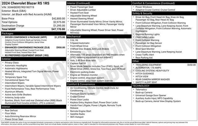 2024 Chevrolet Blazer FWD RS