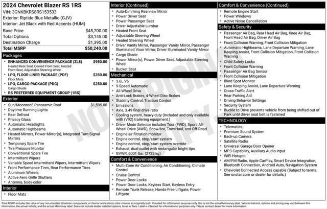 2024 Chevrolet Blazer AWD RS