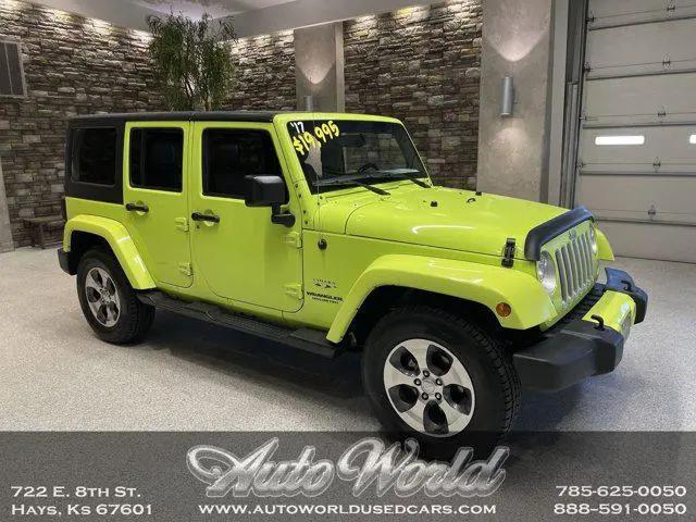 2017 Jeep Wrangler Unlimited Sahara 4x4 for sale in Hays, KS