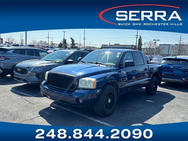 Patriot Blue Pearlcoat 2006 Dodge Dakota SLT Quad Cab 4WD Pickup Truck Four-Wheel Drive Automatic
