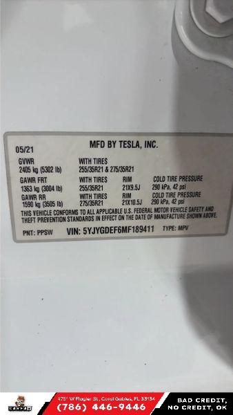 2021 Tesla Model Y Performance Dual Motor All-Wheel Drive