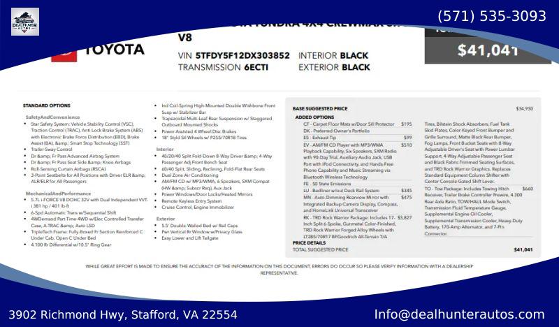 2013 Toyota Tundra Grade 5.7L V8