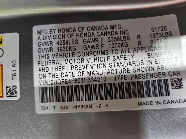 2026 Honda Civic Sport Touring