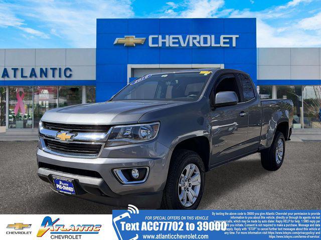 Gray (Steel Metallic) 2019 Chevrolet Colorado LT Extended Cab LB 4WD Pickup Truck Four-Wheel Drive 8-Speed Automatic