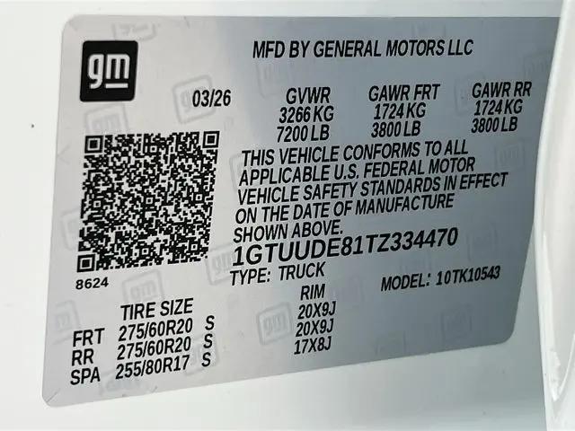 2026 GMC Sierra 1500 Crew Cab, Short Bed, SLT, 4WD