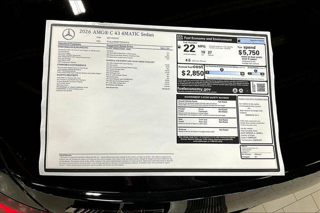 2026 Mercedes-Benz AMG C 43 4MATIC