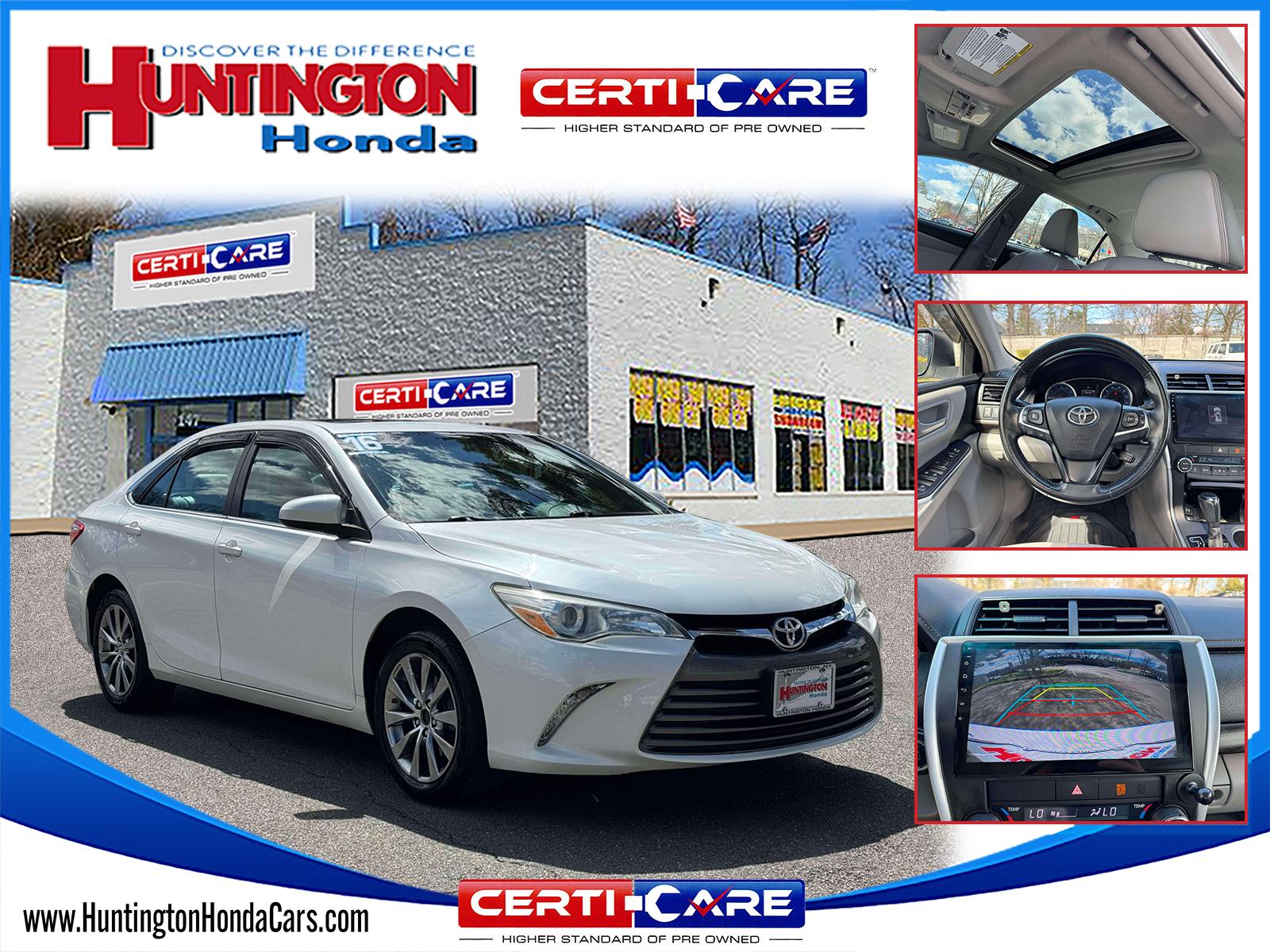 White (Blizzard Pearl) 2016 Toyota Camry XLE Sedan Front-Wheel Drive Automatic