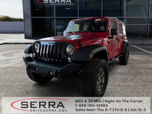Firecracker Red Clearcoat 2016 Jeep Wrangler Unlimited Willys Wheeler 4WD SUV / Crossover Four-Wheel Drive Automatic
